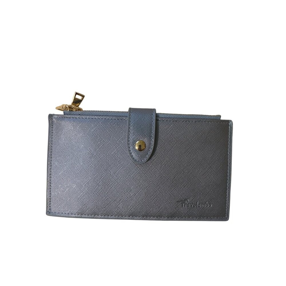 💖Womens RFID-Blocking Wallet With Double Zipper Compartments & Snap - Picture 5 of 7